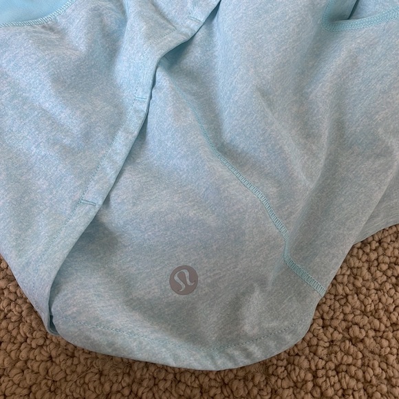 blue lululemon shorts 2.0 seam and low rise - Picture 3 of 3